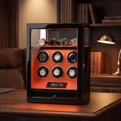Watch Winder - Crimson Prestige Series 6