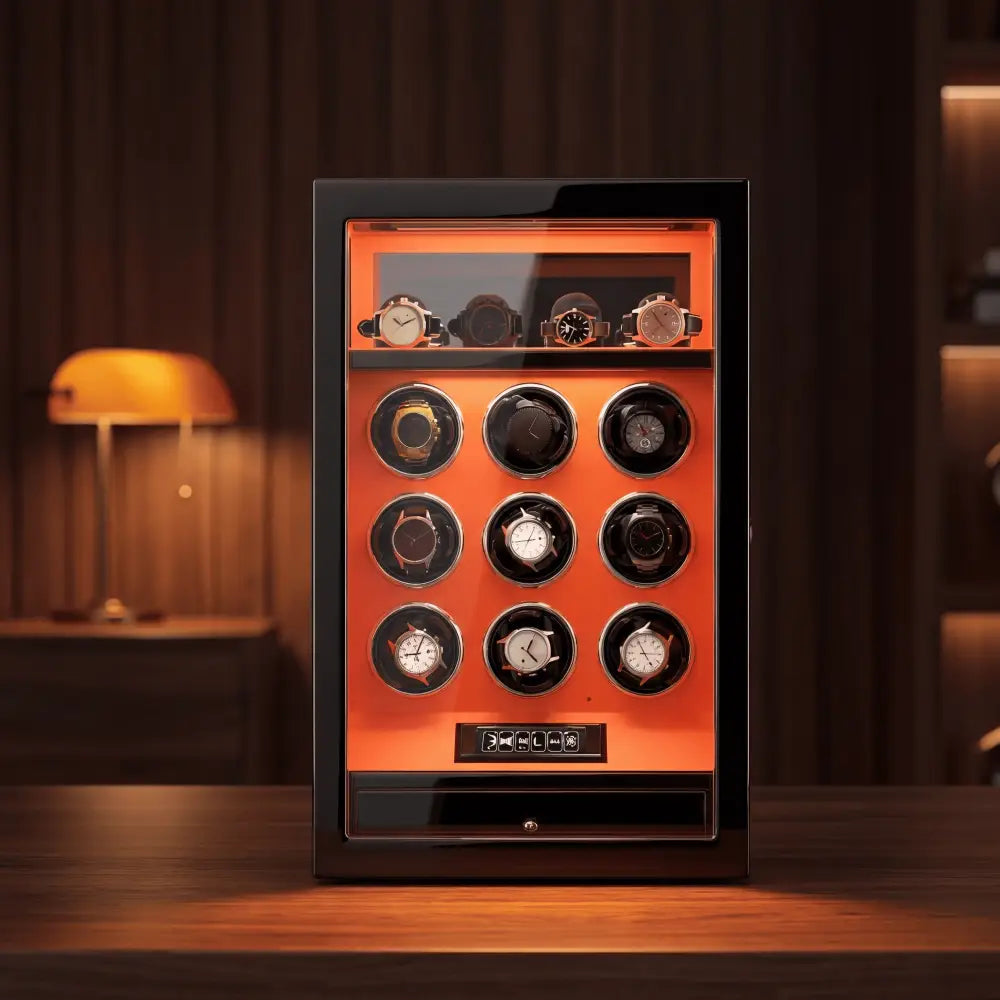 Watch Winder - Crimson Prestige Series 9