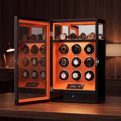 Watch Winder - Crimson Prestige Series 9