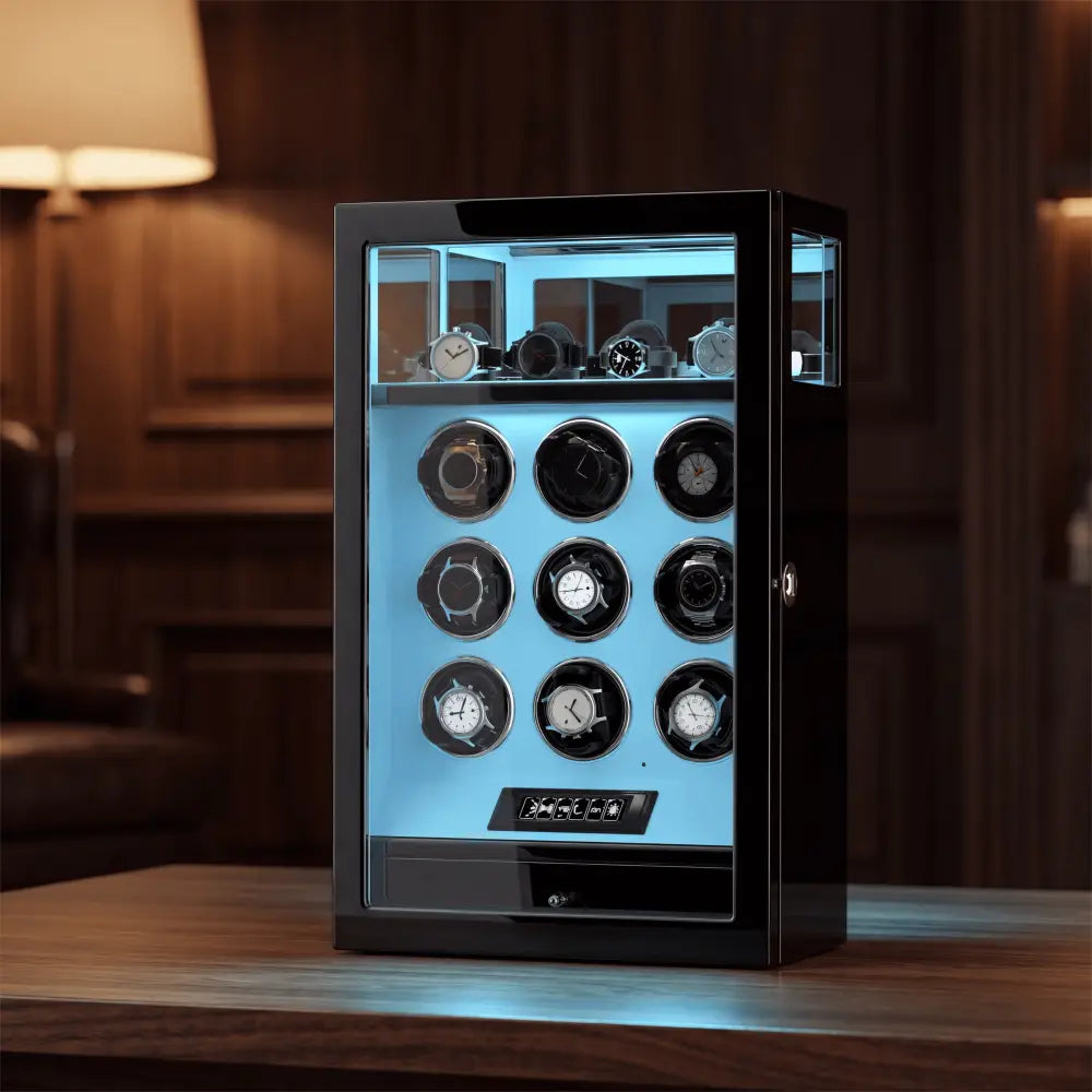Watch Winder - Crimson Prestige Series 9 - bleu