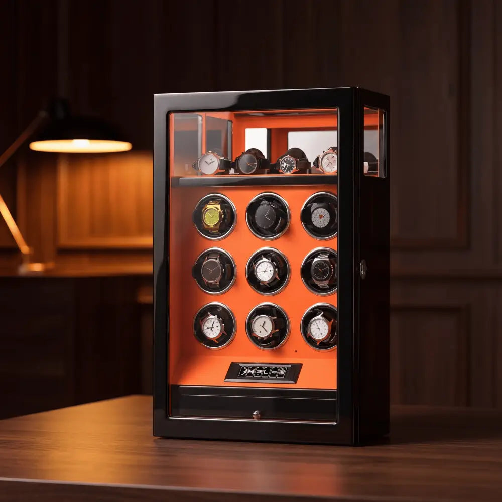 Watch Winder - Crimson Prestige Series 9