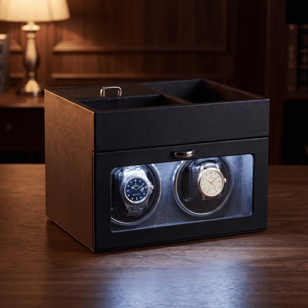 Watch Winder & Jewelry Box - Sky Blue - bleu