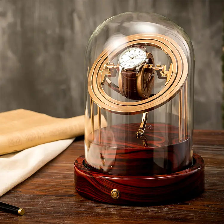 Gyroscopic Watch Winder - Solid Wood