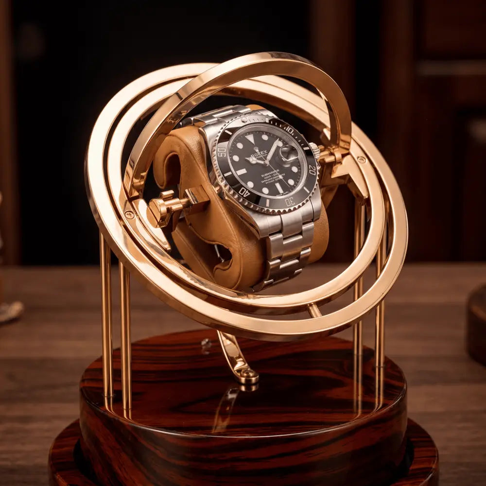 Gyroscopic Watch Winder - Solid Wood