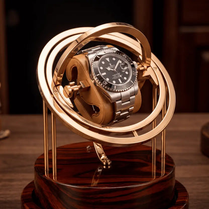 Gyroscopic Watch Winder - Solid Wood