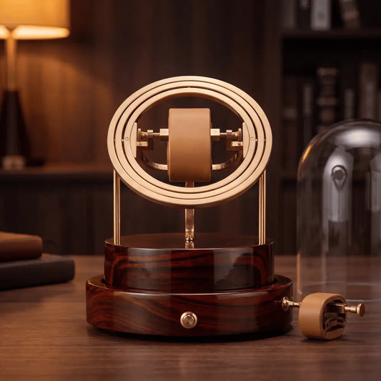 Gyroscopic Watch Winder - Solid Wood