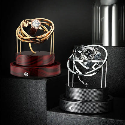 Gyroscopic Watch Winder - Solid Wood